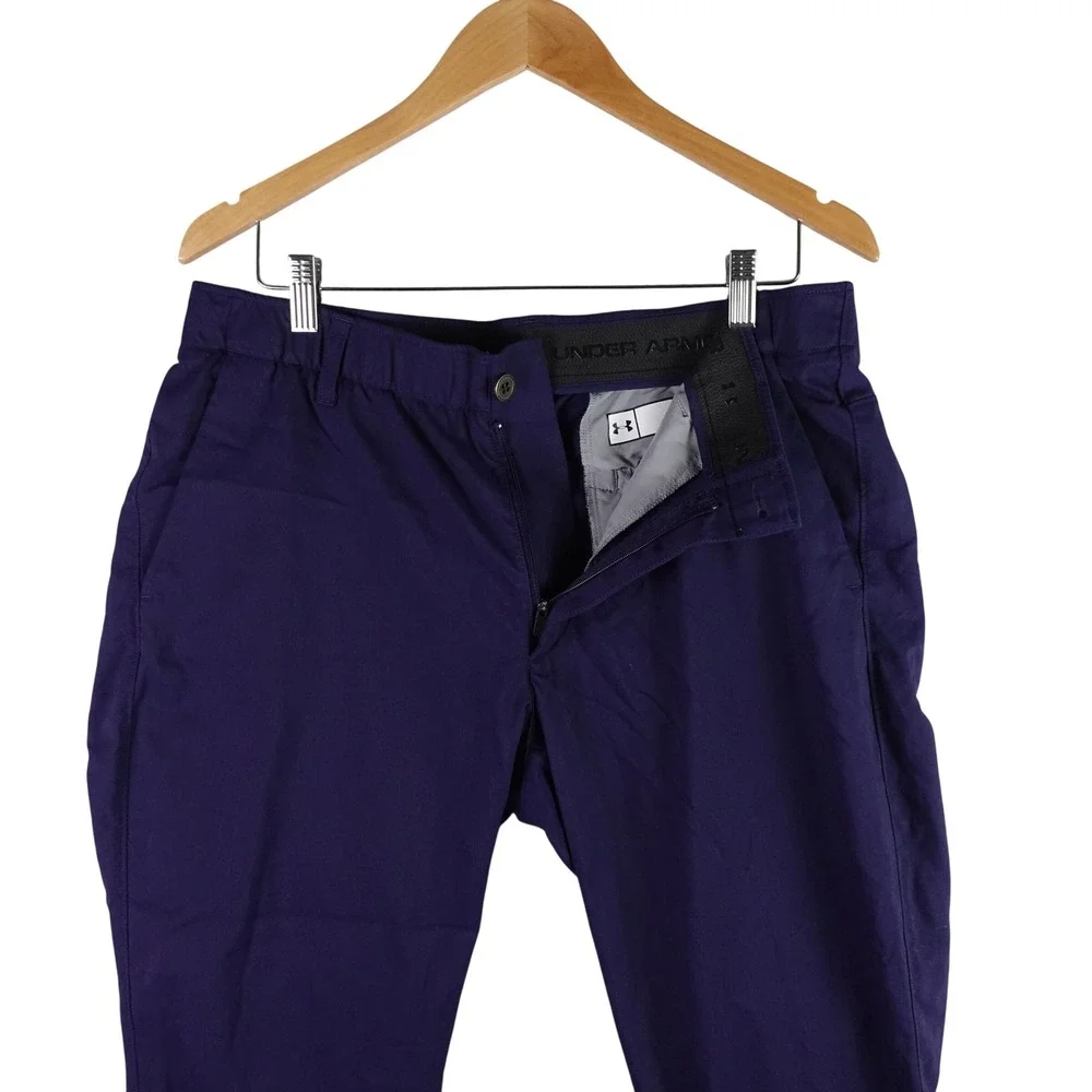 Under Armour Showdown Golf Pants Mens 36 Blue Straight Leg Performance Stretch